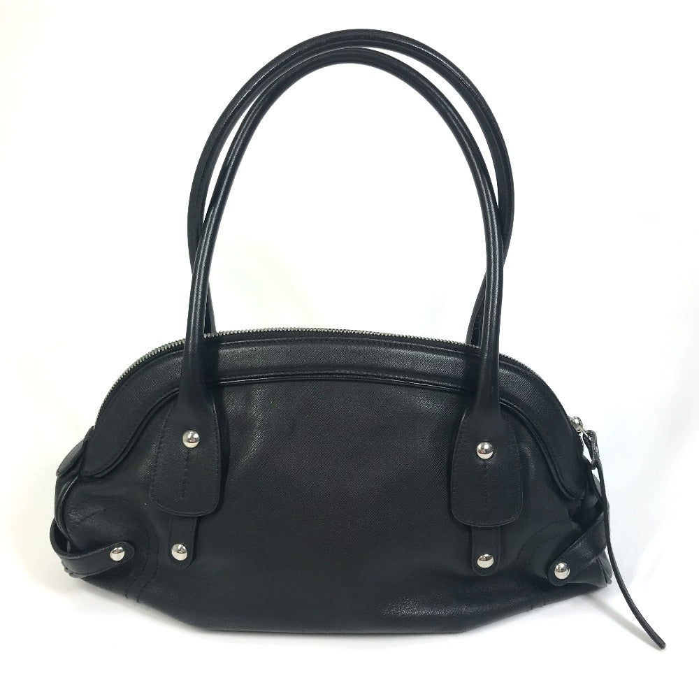Salvatore Ferragamo Handbag Au-21-6806 Leather Black Gancini Women