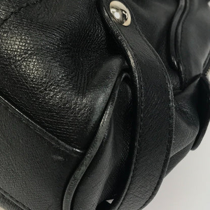 Salvatore Ferragamo Handbag Au-21-6806 Leather Black Gancini Women