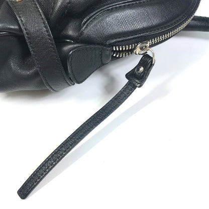 Salvatore Ferragamo Handbag Au-21-6806 Leather Black Gancini Women