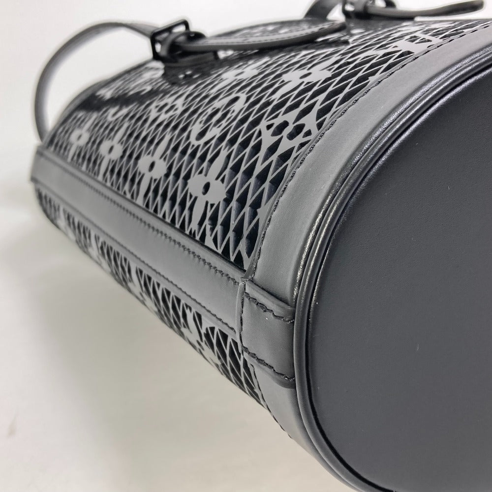 Louis Vuitton Shoulder Bag M20352 Plastic, Monogram Lace Black Monogram Race Bucket Pm Women