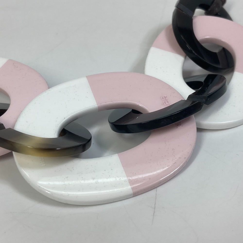 Hermes Necklace Buffalo Horn Pink Accessories Dip Die Necklace Women