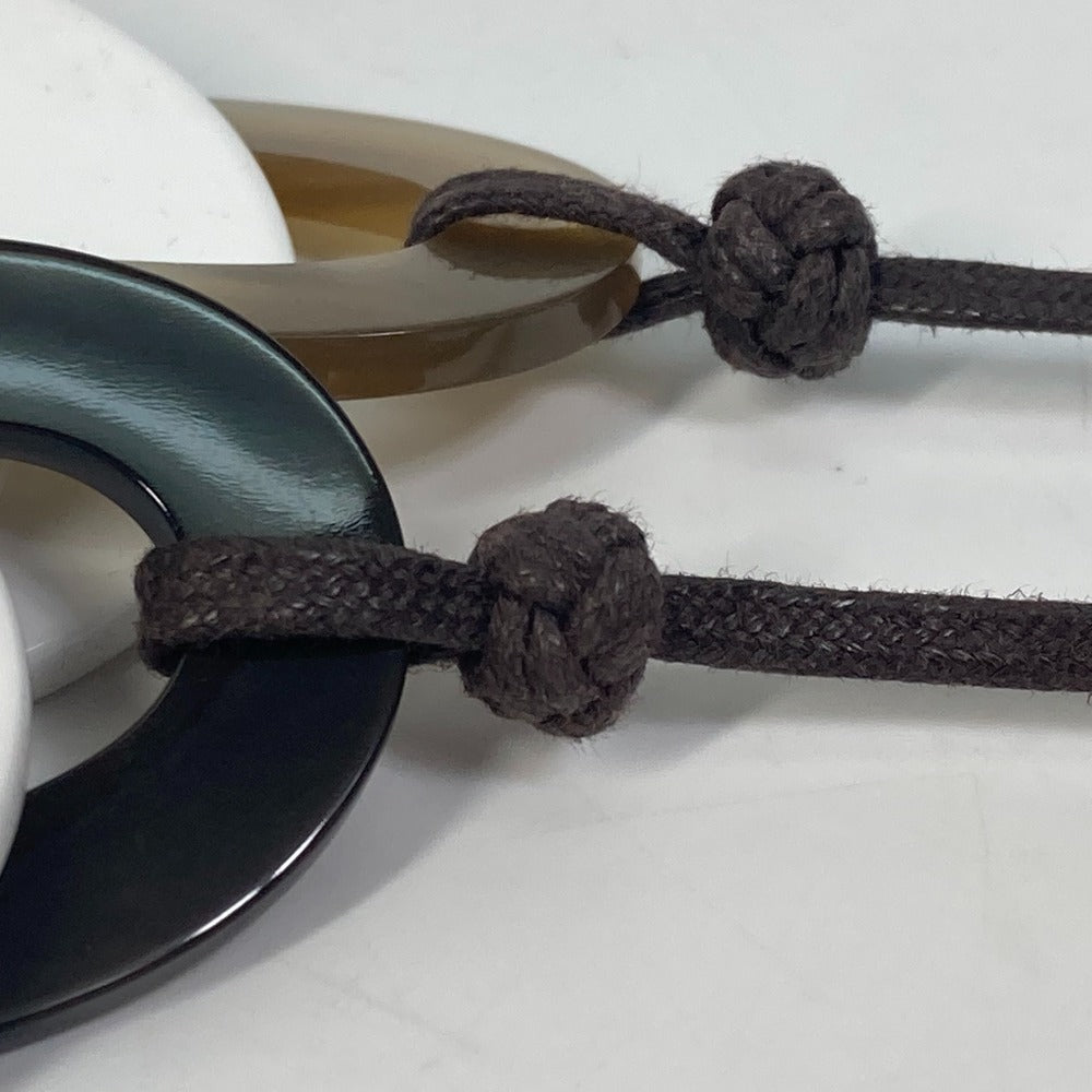 Hermes Necklace Buffalo Horn Pink Accessories Dip Die Necklace Women