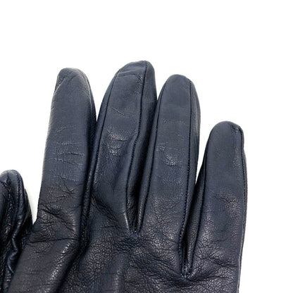 Hermes Glove Leather Navy / Red Fashion Accessories Apparel Women 6