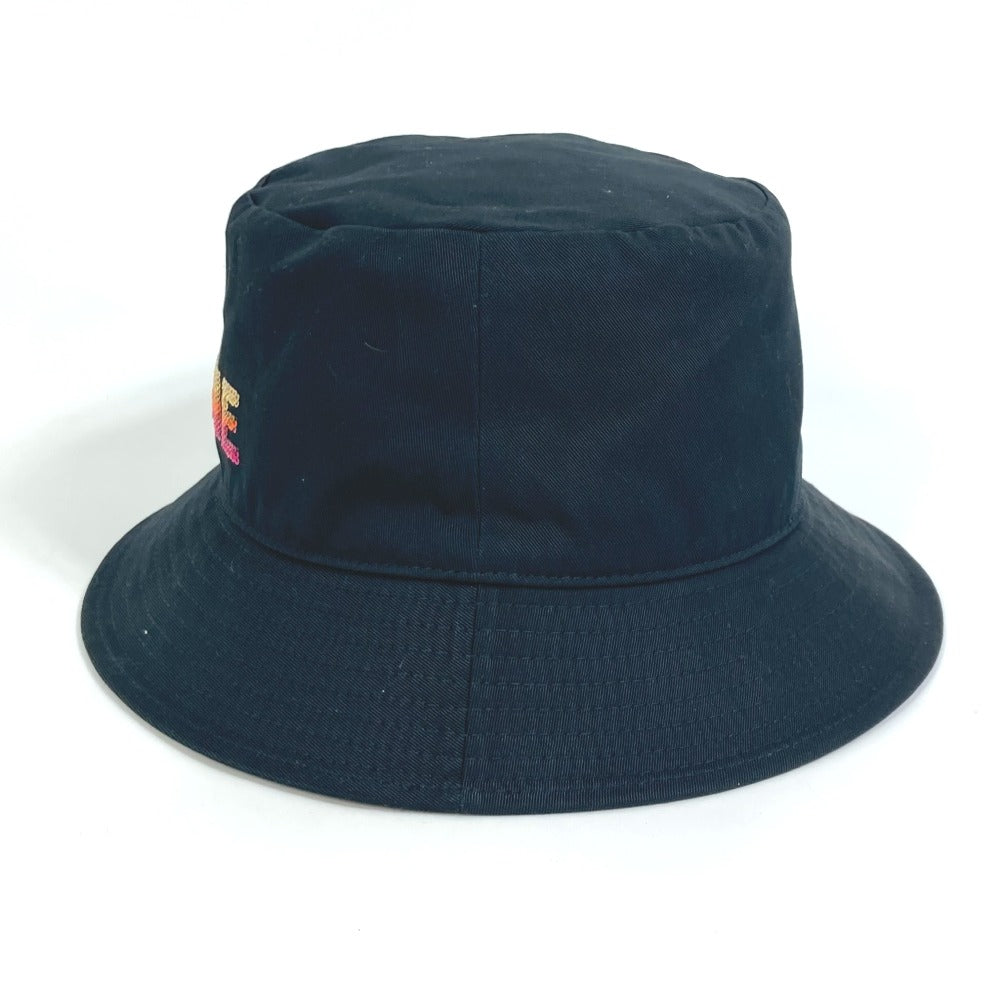 Celine Hat 2Auo1968P Cotton/Sequins Black Embroidered Gradient Sequin Bucket Women M