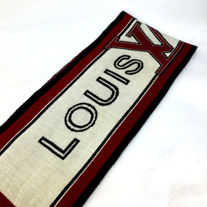 Louis Vuitton Scarf Wool Red Logo