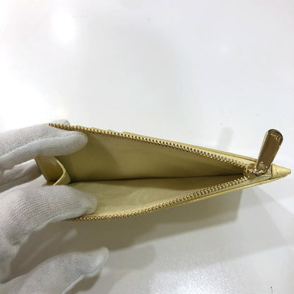 Dior Coin Case Enamel Beige Canage Card Case Card Case Women