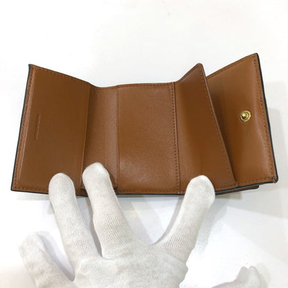 Celine Trifold Wallet Pvc / Leather Brown Triomphe Small Trifold Women