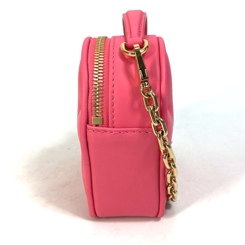 Louis Vuitton Shoulder Bag M81893 Leather Pink Monogram Bubblegram Pop My Heart Pouch Women