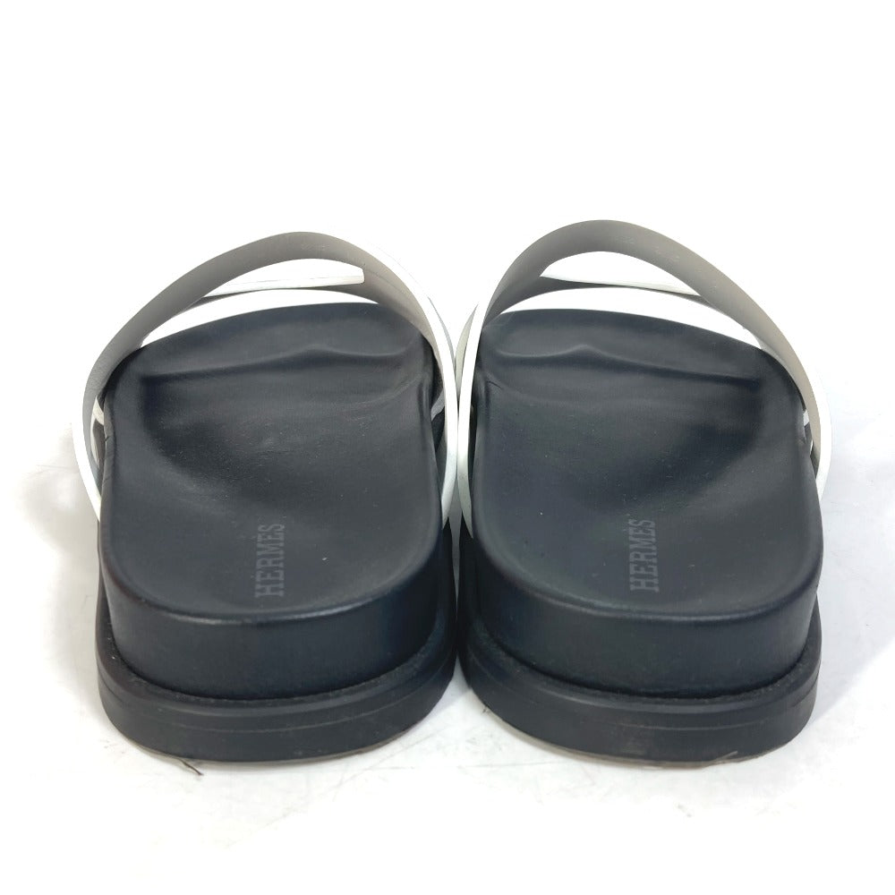 Hermes Sandals Leather Two-Tone (White) Shoes Edit 35