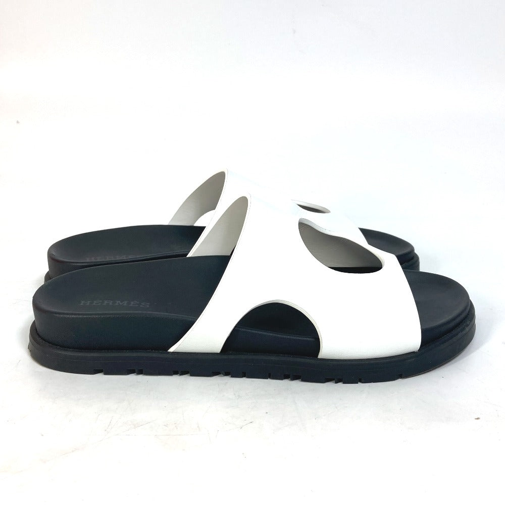 Hermes Sandals Leather Two-Tone (White) Shoes Edit 35