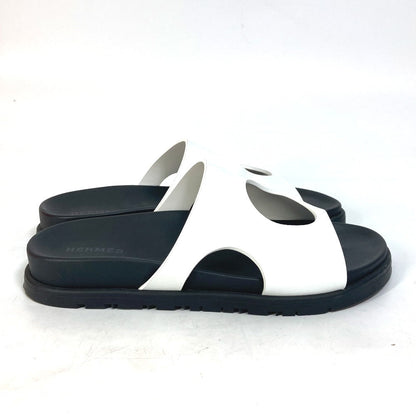 Hermes Sandals Leather Two-Tone (White) Shoes Edit 35