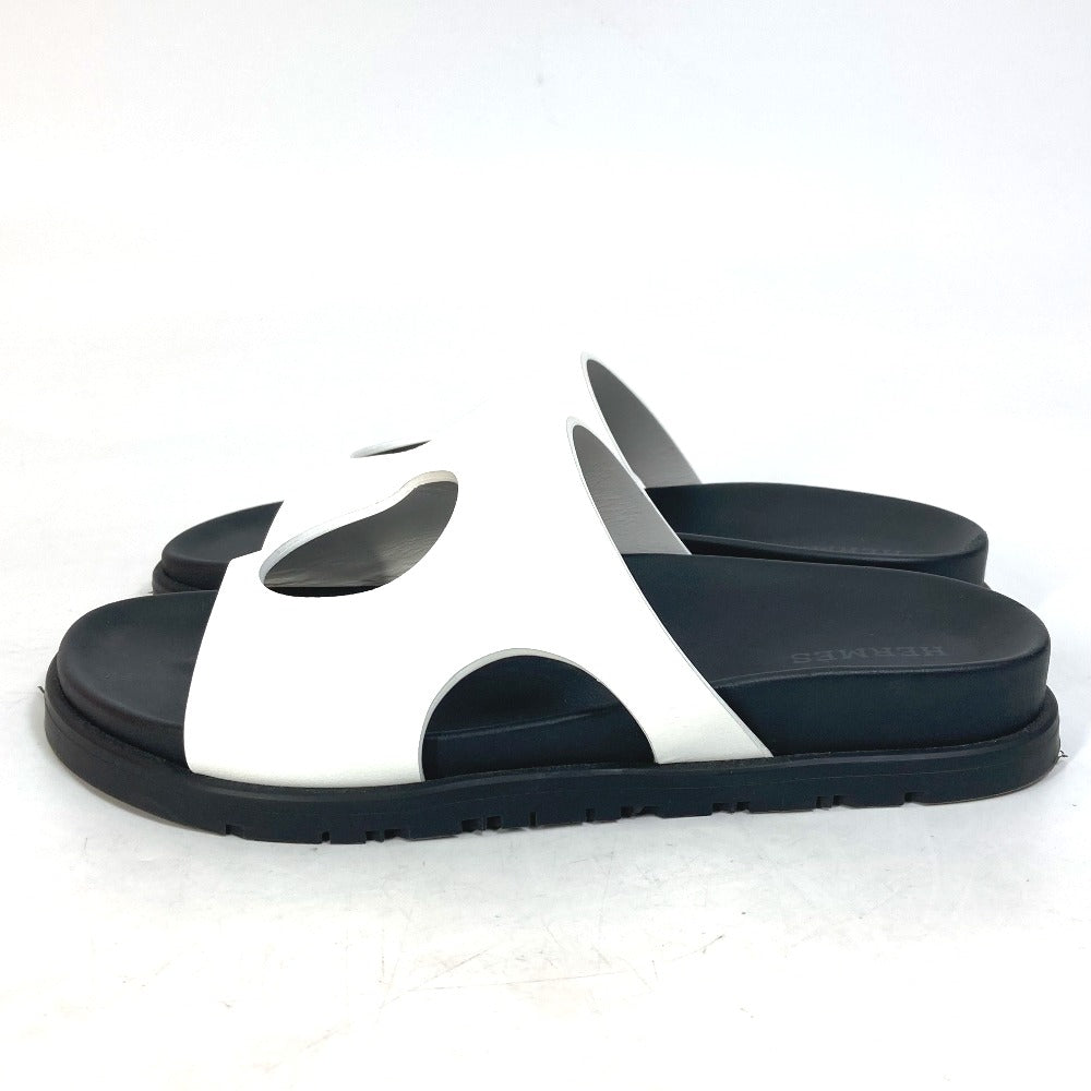 Hermes Sandals Leather Two-Tone (White) Shoes Edit 35
