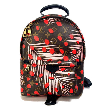 Louis Vuitton Backpack M41981 Monogram Canvas Brown X Pink X Red Monogram Palm Springs Pm Women