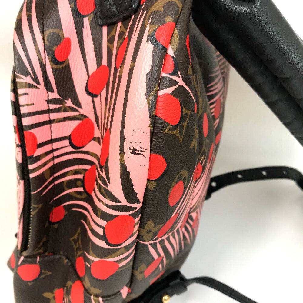 Louis Vuitton Backpack M41981 Monogram Canvas Brown X Pink X Red Monogram Palm Springs Pm Women
