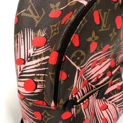 Louis Vuitton Backpack M41981 Monogram Canvas Brown X Pink X Red Monogram Palm Springs Pm Women