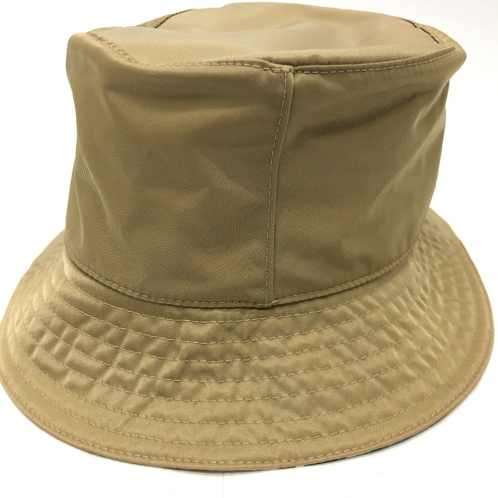 Fendi Hat Nylon Beige / Multicolor Zucca Reversible Mens