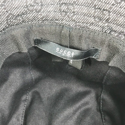 Gucci Hat Gg Canvas Black X Gray Gg Denim Xl