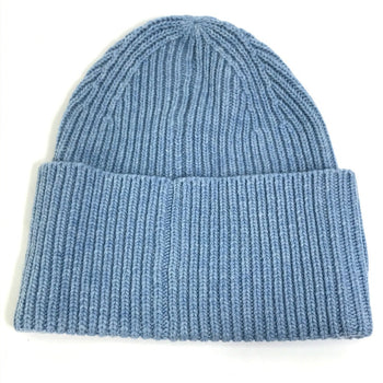 Louis Vuitton Knit Hat M76710 Wool Blue Monogram Bonnet Lv Mens