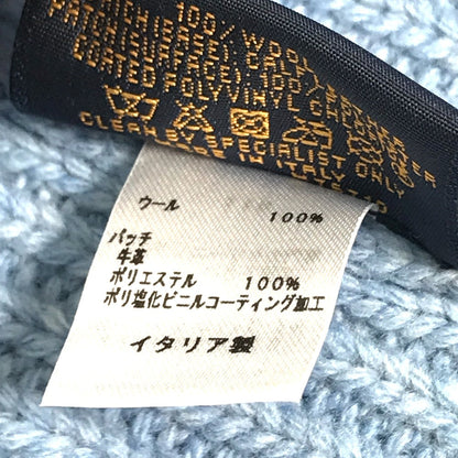 Louis Vuitton Knit Hat M76710 Wool Blue Monogram Bonnet Lv Mens