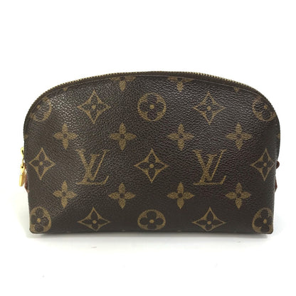 Louis Vuitton Pouch M47515 Monogram Canvas Brown Monogram Pochette Cosmetic Women Secondhand