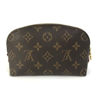 Louis Vuitton Pouch M47515 Monogram Canvas Brown Monogram Pochette Cosmetic Women Secondhand