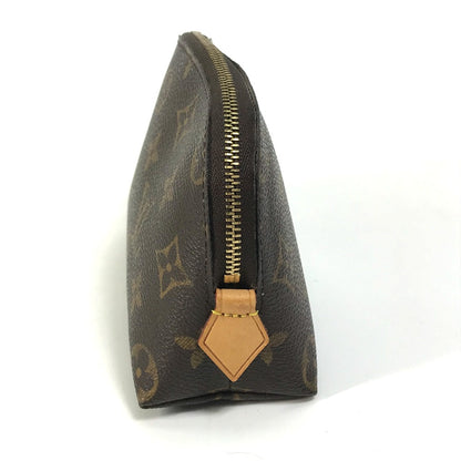 Louis Vuitton Pouch M47515 Monogram Canvas Brown Monogram Pochette Cosmetic Women Secondhand
