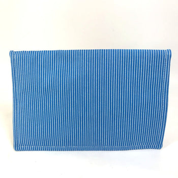 Hermes Pouch Cotton Blue Flat Western Company Gm Women