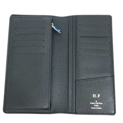 Louis Vuitton Long Wallet Purse M30502 Taiga Leather Dark Navy Type Taiga Portefeuille Braza Mens