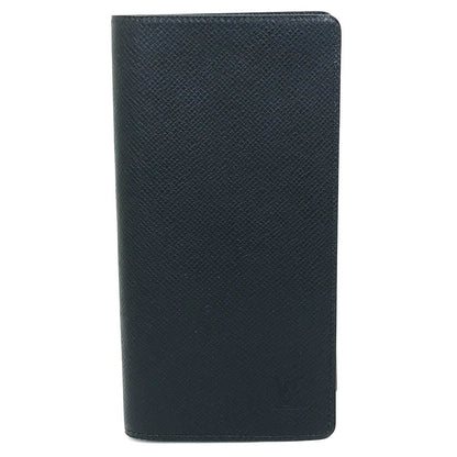 Louis Vuitton Long Wallet Purse M30502 Taiga Leather Dark Navy Type Taiga Portefeuille Braza Mens