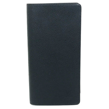 Louis Vuitton Long Wallet Purse M30502 Taiga Leather Dark Navy Type Taiga Portefeuille Braza Mens
