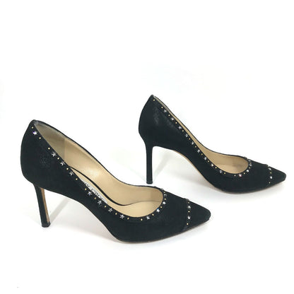 Jimmy Choo Pumps Suede, Suede Black Star Studs Women 35.5