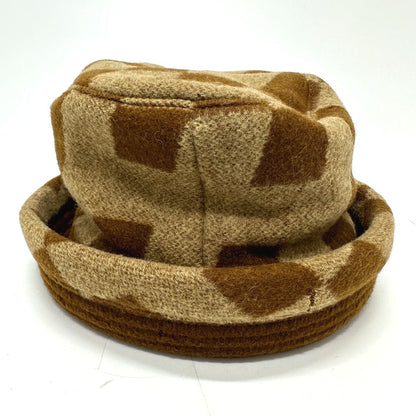 Hermes Hat , Camel Brown H Logo Camel Hat Women 57