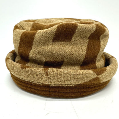 Hermes Hat , Camel Brown H Logo Camel Hat Women 57