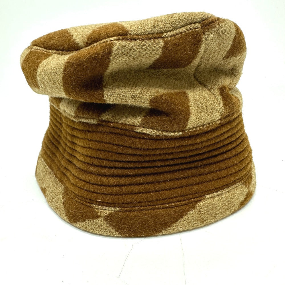 Hermes Hat , Camel Brown H Logo Camel Hat Women 57