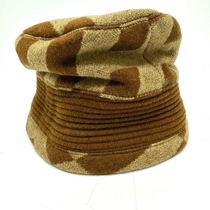 Hermes Hat , Camel Brown H Logo Camel Hat Women 57