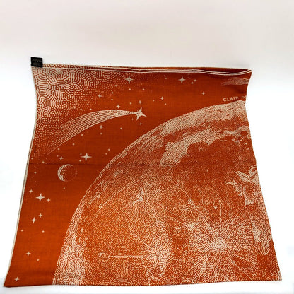 Hermes Scarf Cotton, Silk Orange Clair De Lune Calegean 140 Women