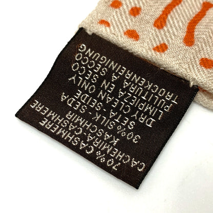 Hermes Scarf Cotton, Silk Orange Clair De Lune Calegean 140 Women