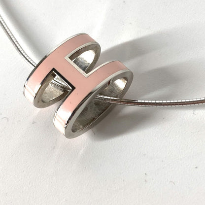 Hermes Necklace Metal Light Pink Pop Ash H Women