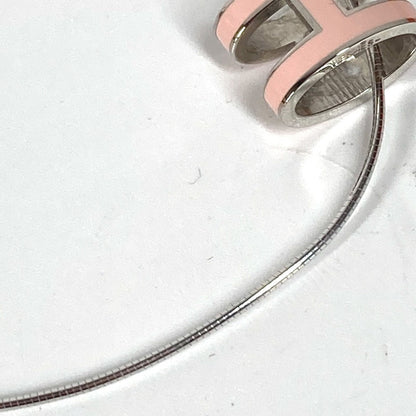 Hermes Necklace Metal Light Pink Pop Ash H Women