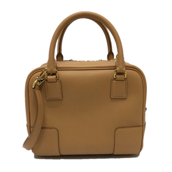 Loewe Handbag A039N10X032586 Nappa Leather Beige Amazona 19 Square Women