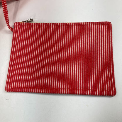 Hermes Tote Bag Canvas Red Mothers Bag Caval Horse Cheval Stripes Kids