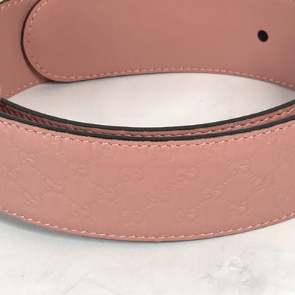 Gucci Belt 281548 Leather Pink Micro Gucci Shima Gg Women 70
