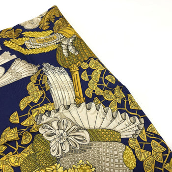 Hermes Scarf Silk Blue Carre 90