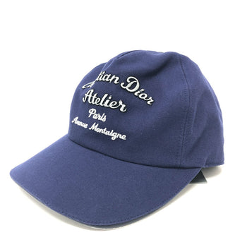 Dior Cap 933C902L4511 Cotton Navy Atelier Logo Embroidery M