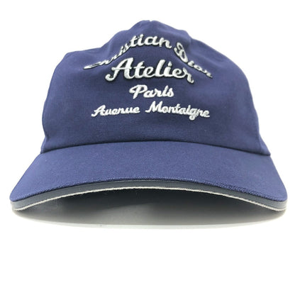 Dior Cap 933C902L4511 Cotton Navy Atelier Logo Embroidery M