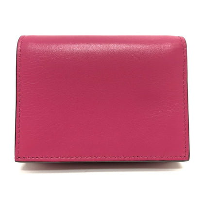 Jimmy Choo Folded Wallet 112274 Leather Pink Hanne Women