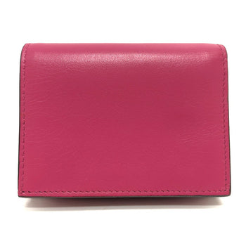 Jimmy Choo Folded Wallet 112274 Leather Pink Hanne Women