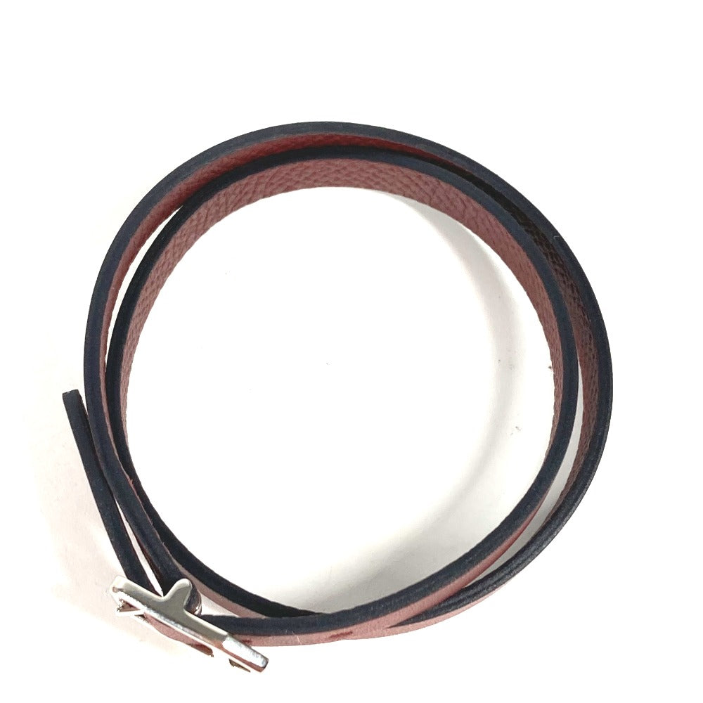 Hermes Bracelet Leather Brown Bracelet Paddock Double Tour Women