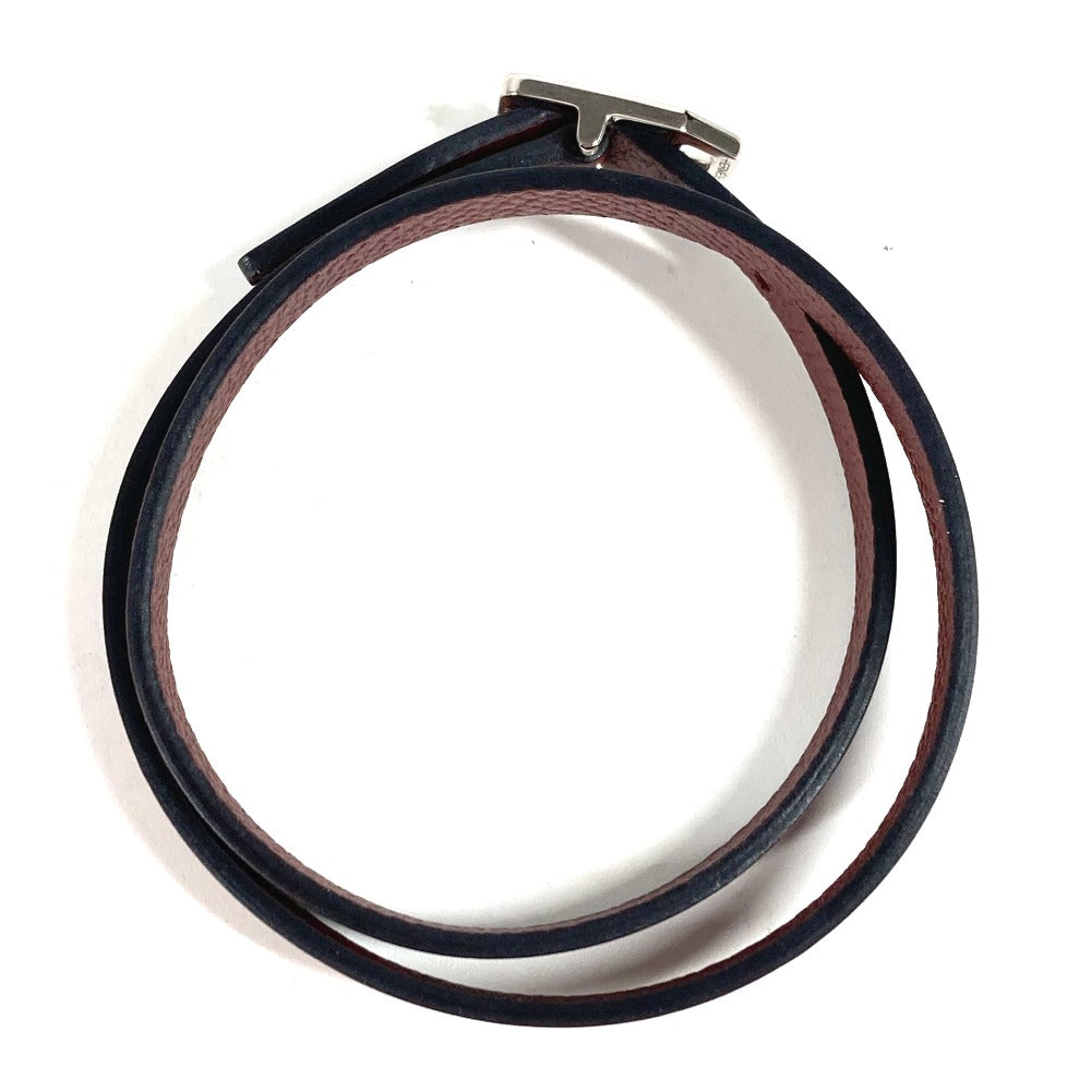Hermes Bracelet Leather Brown Bracelet Paddock Double Tour Women
