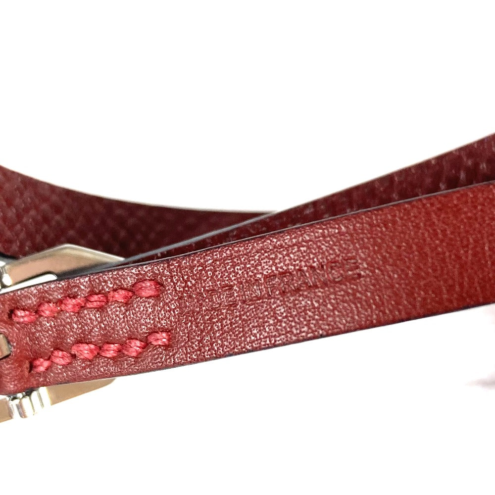 Hermes Bracelet Leather Brown Bracelet Paddock Double Tour Women